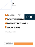 Manual de Procedimientos Administrativos y Financieros