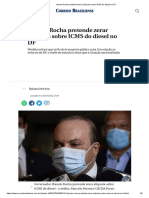 Ibaneis Rocha Pretende Zerar Alíquota Sobre ICMS Do Diesel No DF