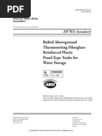 Bolted Aboveground Thermosetting Fiberglass-Reinforced Plastic Panel-Type Tanks For Water Storage