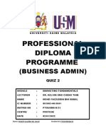 Professional Diploma Programme: (Business Admin)