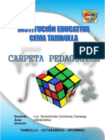 Carpeta Pedagógica 2022- MATEMATICA