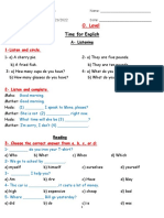 Gr. 6 - O. L. Sample Test (2) First Term