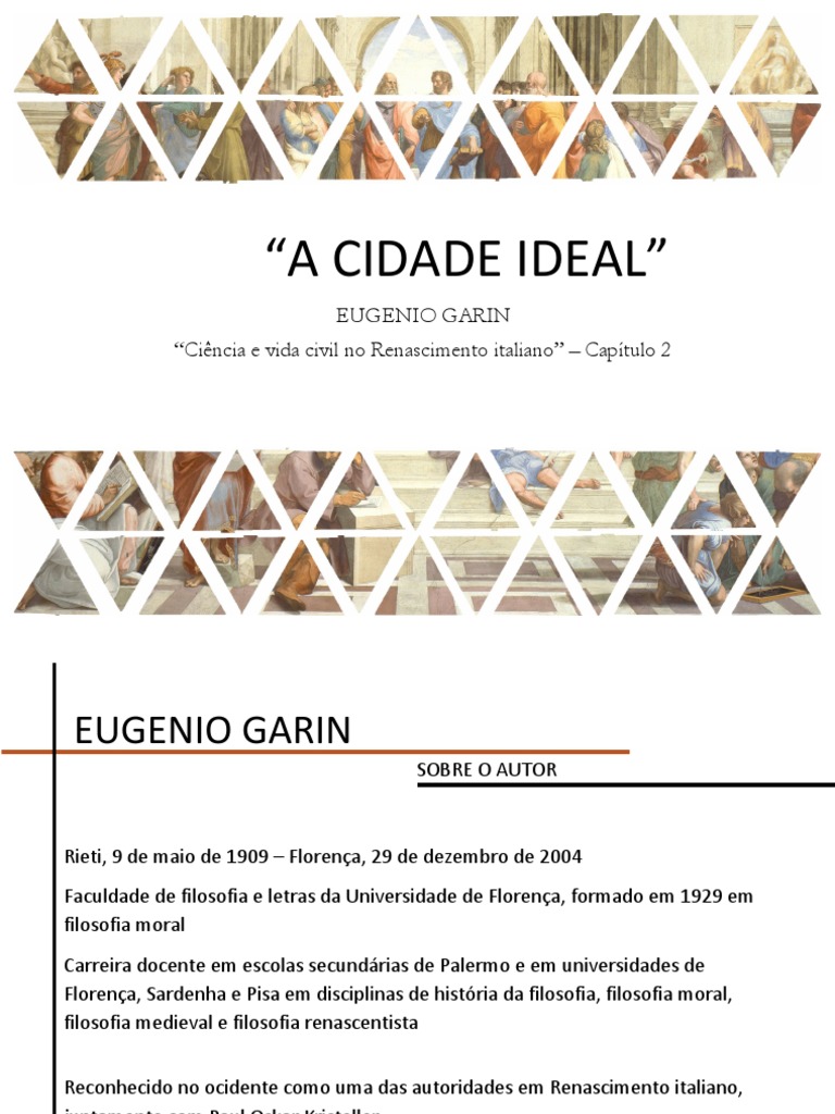A Cidade Ideal | PDF | Renascimento | Itália
