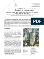 Structural Design of High-Rise Concrete Condominium With Wall Dampers For Vibration Control