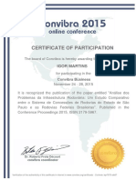 Certificado 2015 - Participação
