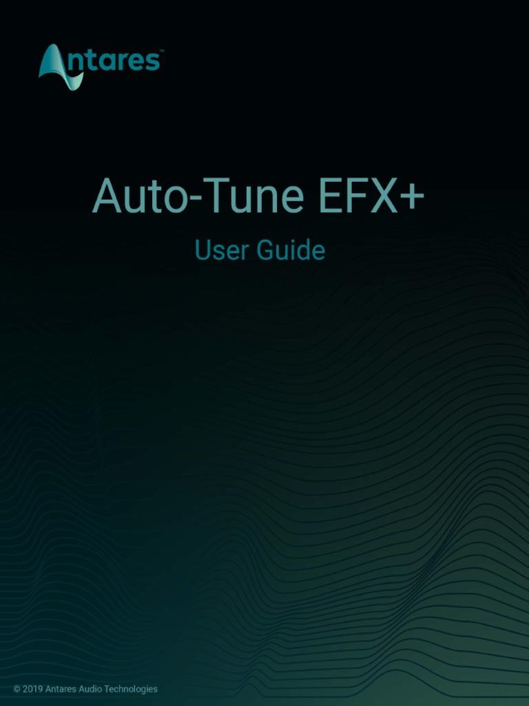 AutoTune EFX Plus User Guide v1.1 PDF Tempo Synthesizer
