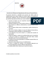 Instructivo de Utilización de Dependencias Del Liceo Por Personal Externo