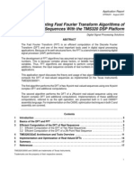 Implementing Fast Fourier Transform Algorithms of Real-Valued Sequences With the TMS320 DSP Platform