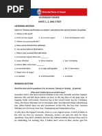 Utc A2 - Units 1,2,3 Test