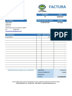 Factura desinsectación JAZIZ BIOLOGICO