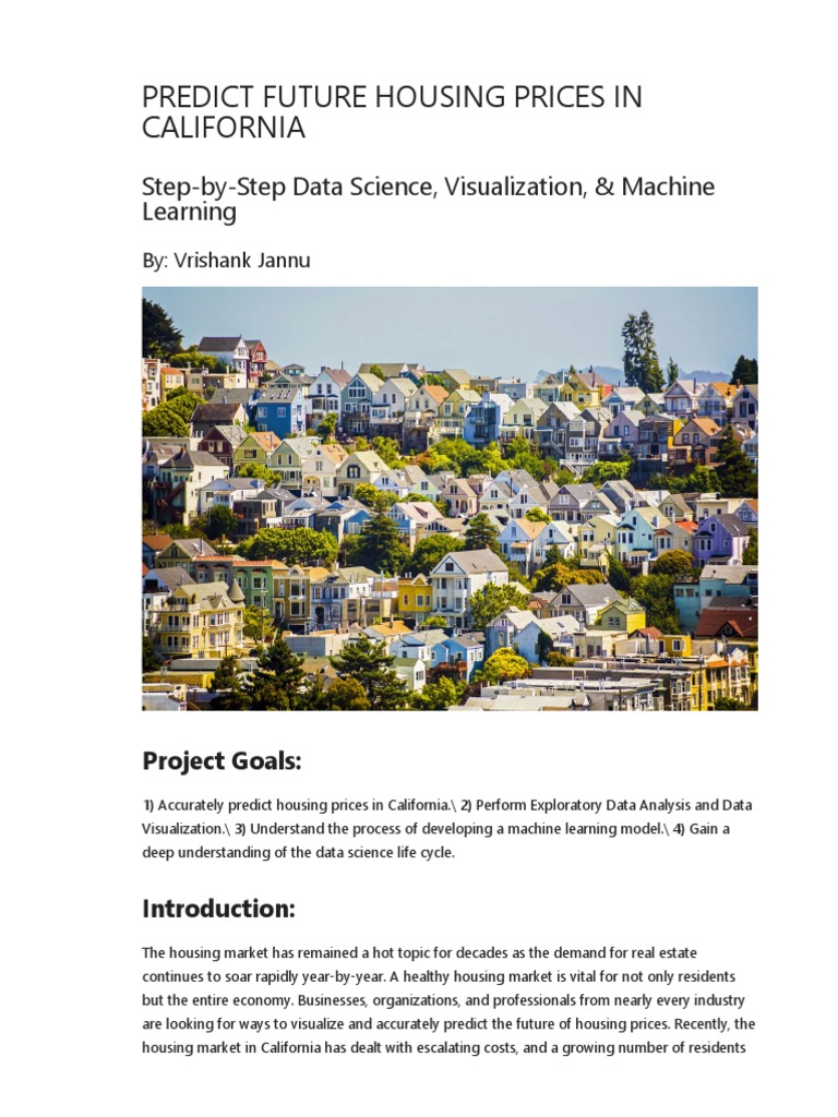 California Housing Prices Analysis and Model PDF
