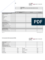 Pre-Construction Risk Assessment (PCRA)