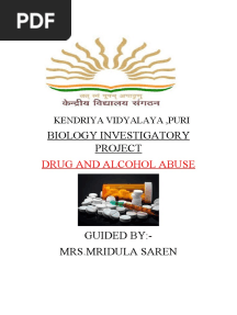Biology Investigatory Project: Drug and Alcohol Abuse