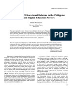 The Dynamics of Educational Reforms in The Philippine Basic and Higher Education Sectors