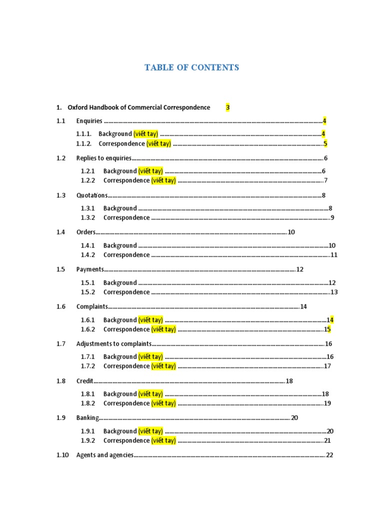 Oxford Handbook of Commercial Correspondence PDF