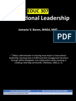 EDUC 307: Instructional Leadership