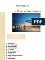 Airline Reservation System Presentation