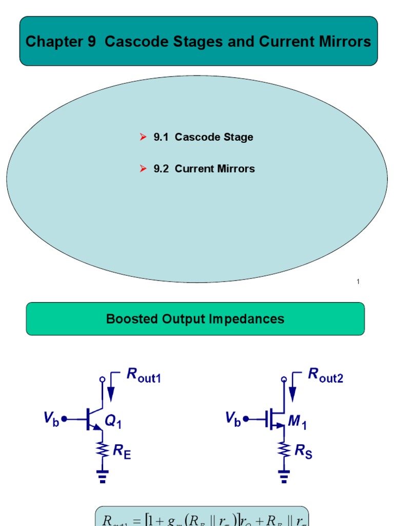 Chapter 9 Cascode Stages And Current Mirrors – SYPE