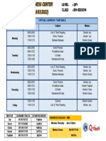 Edison Timetable