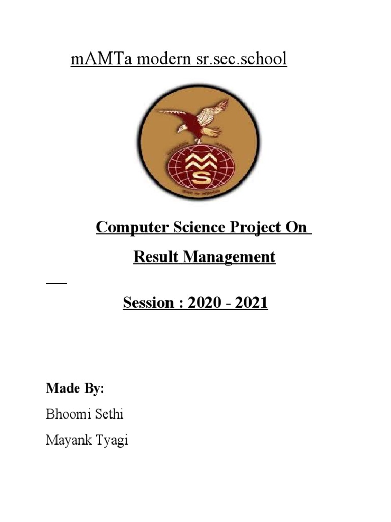 Python Project Result Management System | PDF