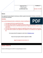 Assignment No. 1: Semester Fall 2021 Data Warehousing - CS614