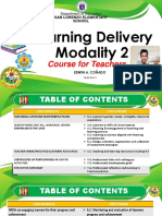 Learning Delivery Modality 2: Course For Teachers
