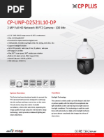 CP-UNP-D2521L10-DP: 2 MP Full HD Network IR PTZ Camera - 100 MTR