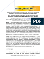 Analysis of Economic Viability of The Implementation of A Photovoltaic Energy System in The Residences of Uberaba