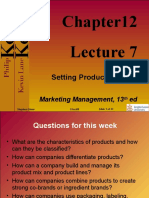Setting Product Strategy: Marketing Management, 13 Ed