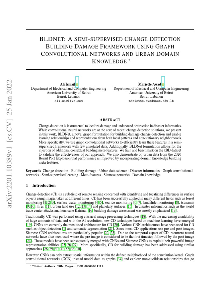 BLDNet A Semi-Supervised Change Detection Building | PDF | Sensitivity ...