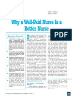 Why A Well-Paid Nurse Is A Better Nurse: Executive Summary