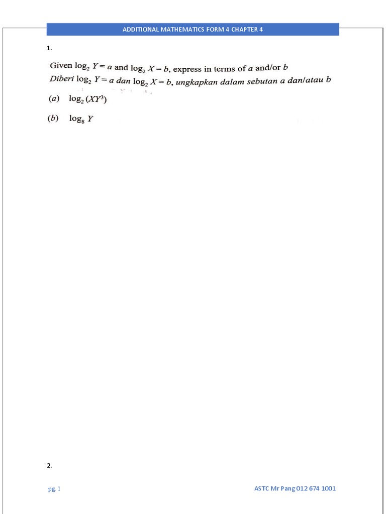 Form 4 Additional Math Guide | PDF | Technology & Engineering