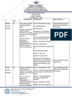 Day & Time Learning Area Learning Competency Learning Tasks Mode of Delivery Monday 7:15-8:15 8:15-9:15