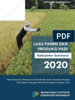 Luas Panen Dan Produksi Padi Kabupaten Sukoharjo 2020