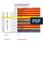 Jadwal Semester Ganjil