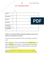 Lead - In: Manage Vocabulary Forms