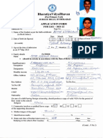 BharatiyaVidyaBhavan Application Form