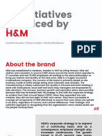 HR initiatives practiced by H&M