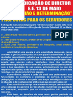 Eleições de Diretores - MG: Panfleto Aos Servidores