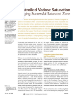 Controlled Vadose Saturation Bringing Successful Saturated Zone