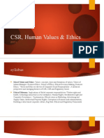 CSR, Human Values & Ethics: UNIT-1