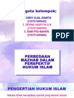 Perbedaan Mazhab Dalam Islam - Kel 4