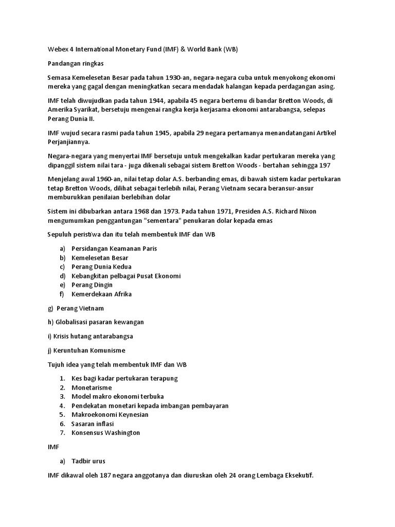 International Monetary Fund | PDF
