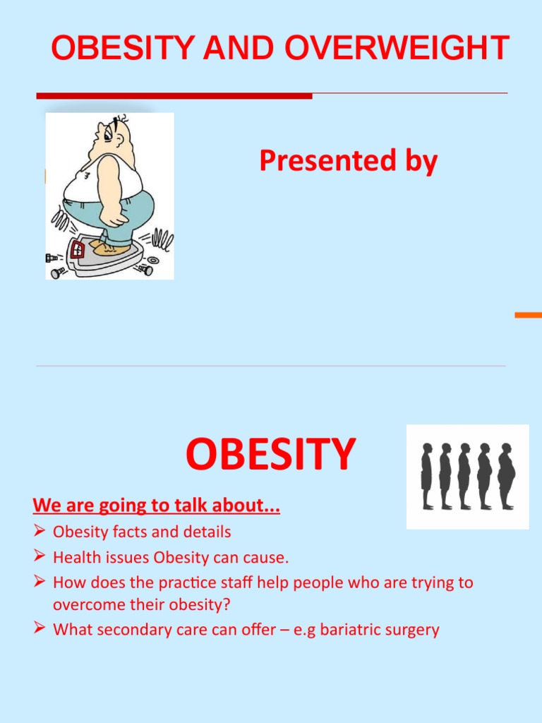 Obesity and Overweight Presentation | PDF | Obesity | Body Mass Index