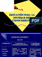 Trabajo, Educacion Para La Sociedad Del Conocimienbto