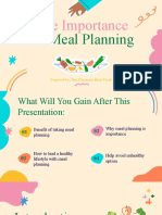 The Importance: of Meal Planning