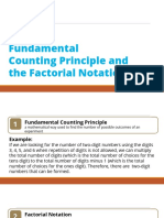 Fundamental Counting Principle and The Factorial Notation: Lesson 1