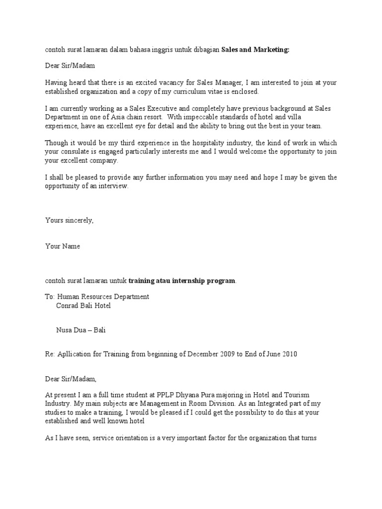 Contoh Surat Lamaran Dalam Bahasa Inggris Lecturer Teachers Contoh