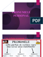 Pronumele Personal - Teorie Si Ex