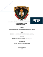 Derecho A La Indemnizacion Por Condena Errada